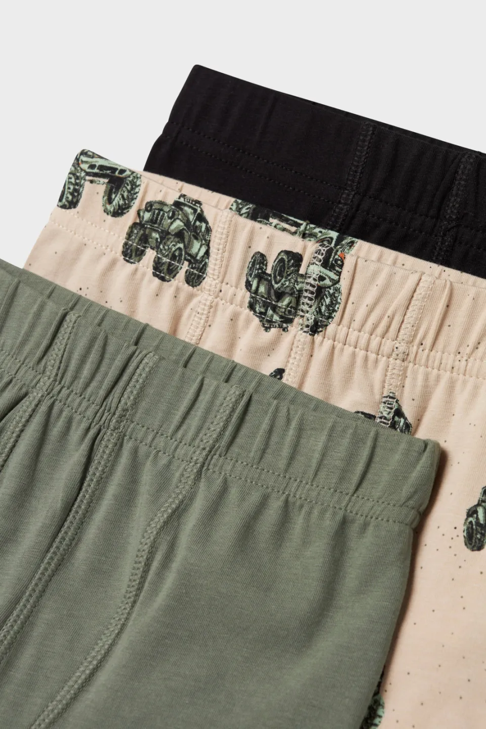 NAME IT MINI boxershorts met print beige/groen set van 3, foto 6