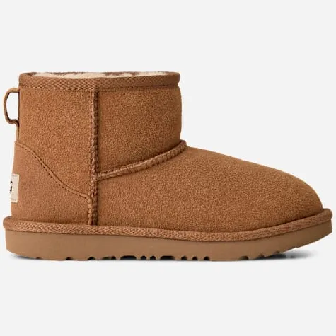 Ugg Classic Mini II-laars voor kinderen in Chestnut, Dubbelzijdig