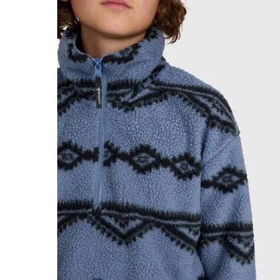 Brunotti Kennety fleece outdoor sweater met opstaande kraag - blauw, foto 4