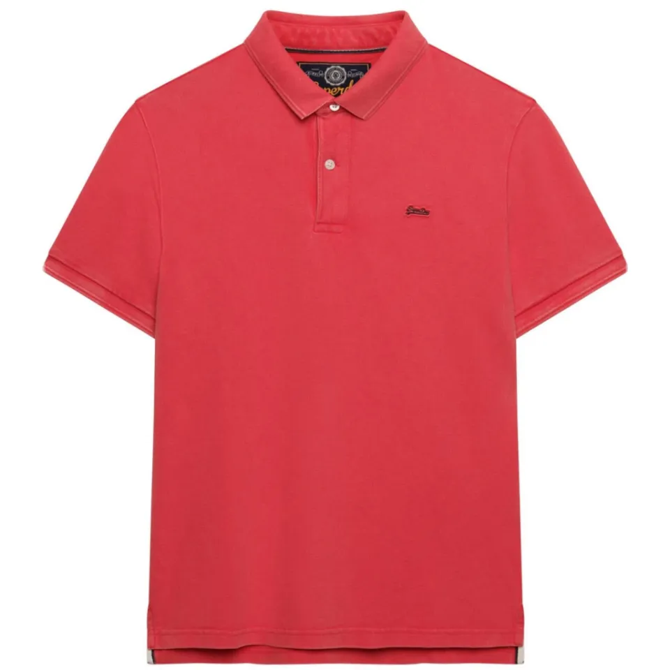 Superdry regular polo roze, foto 2