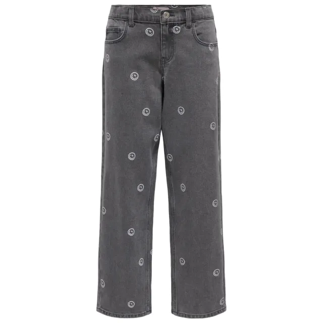 Only KIDS ONLY GIRL KOGROBYN straight leg jeans grey denim Light Grey Denim