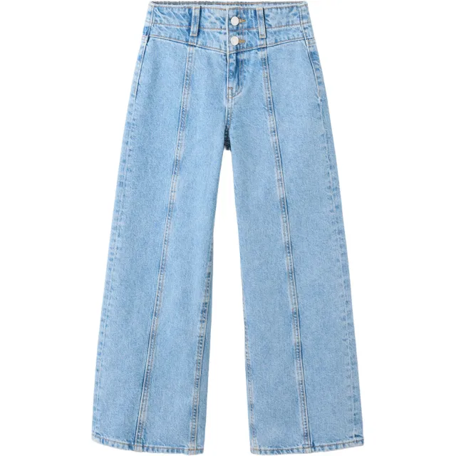 Mango Kids wide leg jeans - lichtblauw Light blue denim