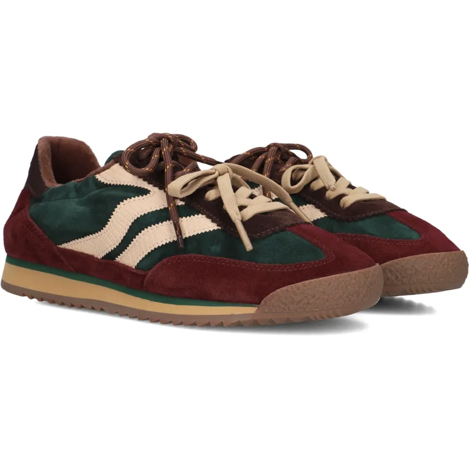 Mrp sneakers burgundy/groen, foto 3