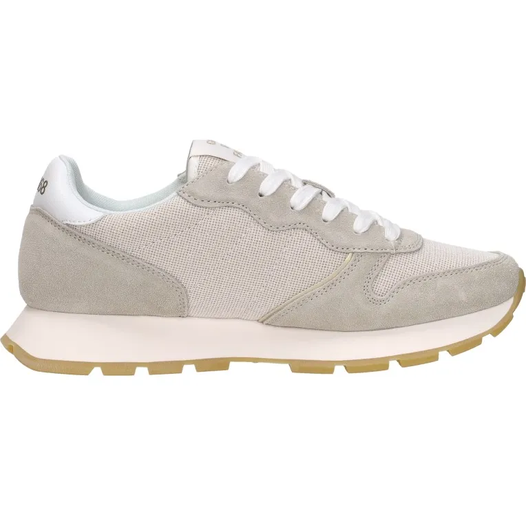 Sun68 Ally Glitter Textile lage sneakers beige Goudkleur