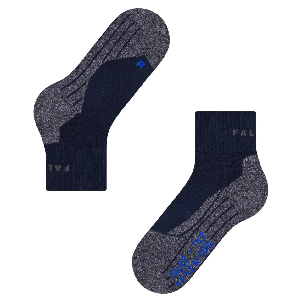 Falke TK2 Short Cool wandelsok donkerblauw blauw, foto 4