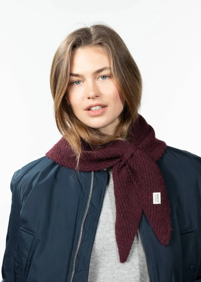 Barts triangle scarf Neolana aubergine