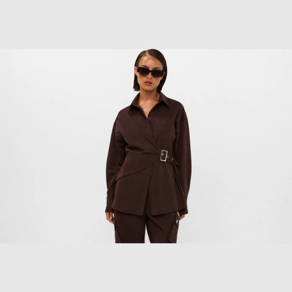 Studio AMAYA Roos blouse bruin, foto 5