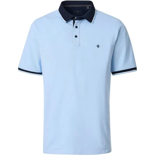 Casa Moda T-shirt Casamoda Polo Piqué Contrast Lichtblauw