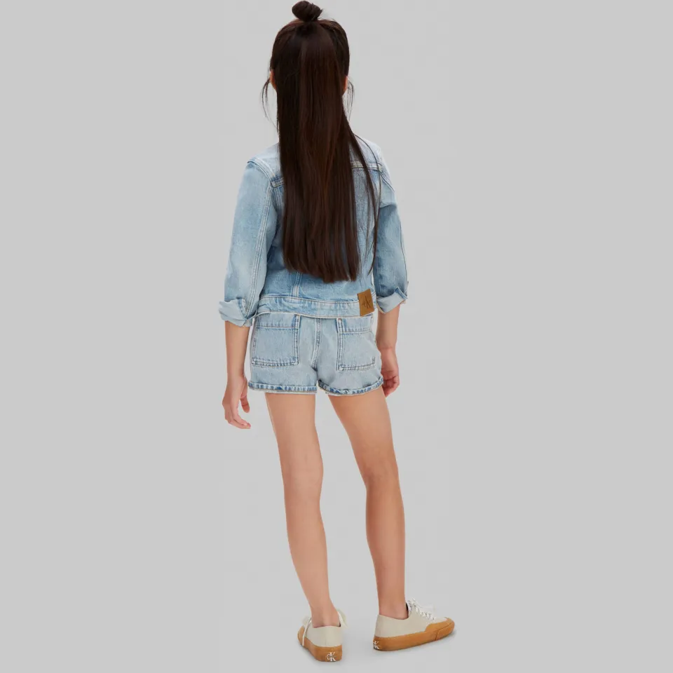 Calvin Klein jeansshort lichtblauw dante wash, foto 4