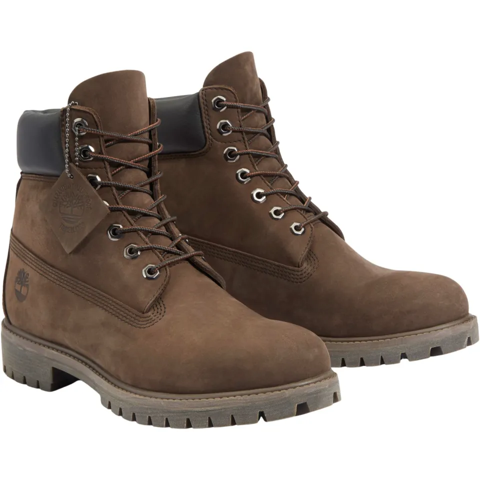Timberland Premium 6 Inch boot brown Nubuck Heren, foto 3