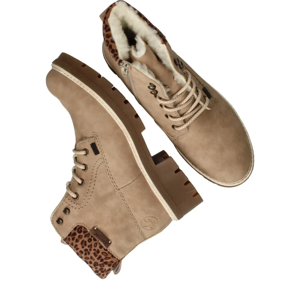 Rieker veterboots beige, foto 4
