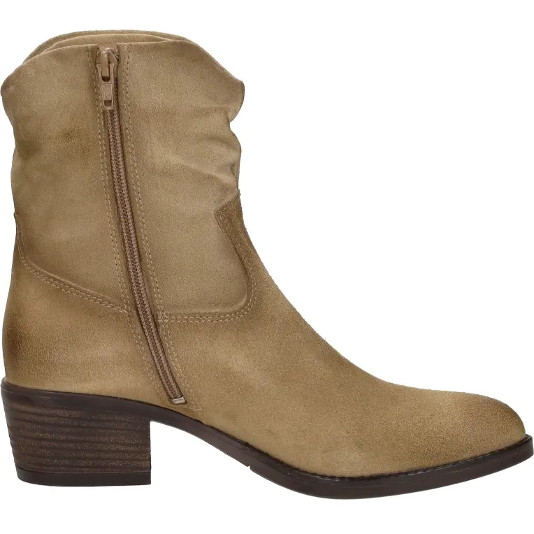 Aqa enkellaarsjes beige