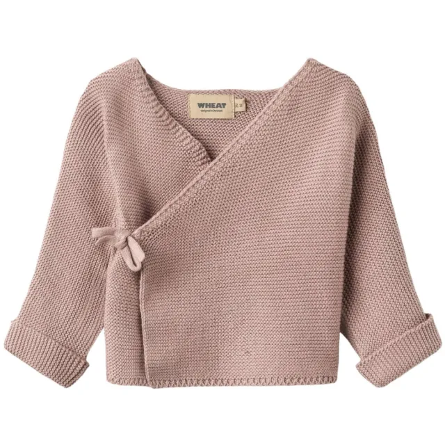 Wheat katoenen gebreid vest - oudroze