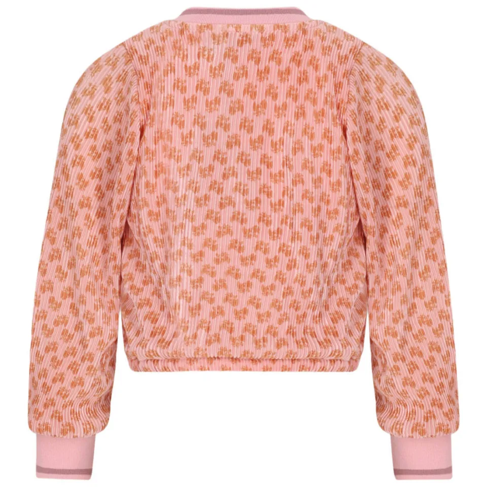 Nono Temmy blousetop roze met print, foto 3
