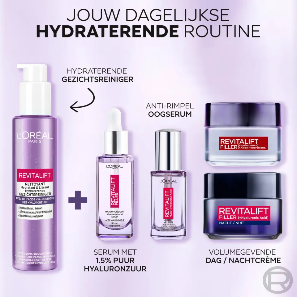 L'oréal Paris Revitalift [+Hyaluronic Acid] Gel Cleanser gezichtsreiniger - 150 ml, foto 4