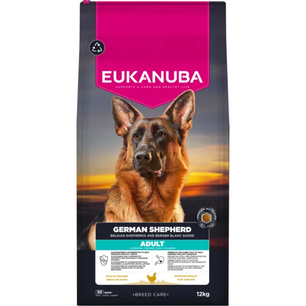 Eukanuba Breed Care Adult Duitse Herder hondenvoer kip