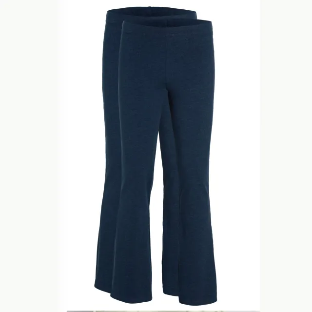 Anytime flared legging donkerblauw melange set van 2, foto 2