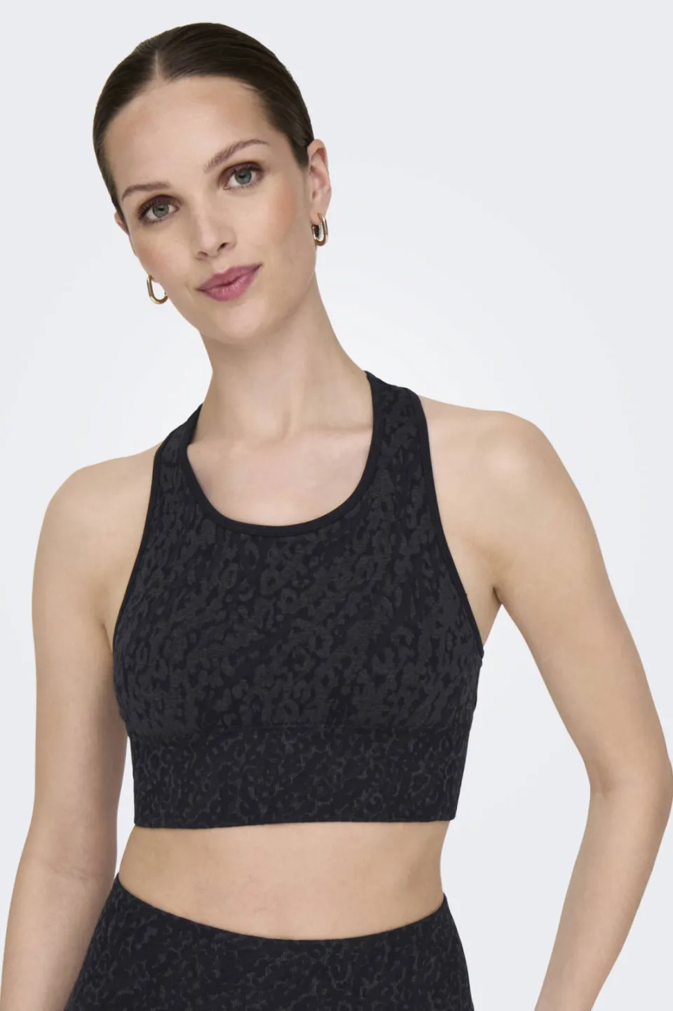 Only Play sporttop ONPDAISY-2-BETTY panterprint zwart/donkergrijs, foto 5