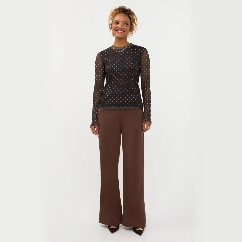 Ydence Bailey mesh top zwart, foto 3
