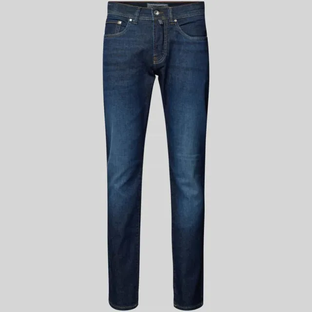 Pierre Cardin Lyon Tapered Fit jeans donkerblauw donkerblauwe tweedehands buffies, foto 2