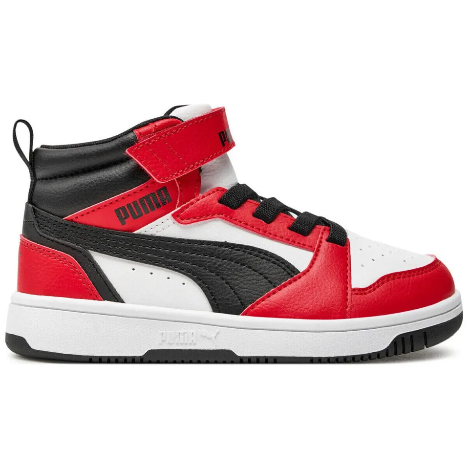 Puma Rebound V6 Mid Sneakers Jongens Rood, foto 3