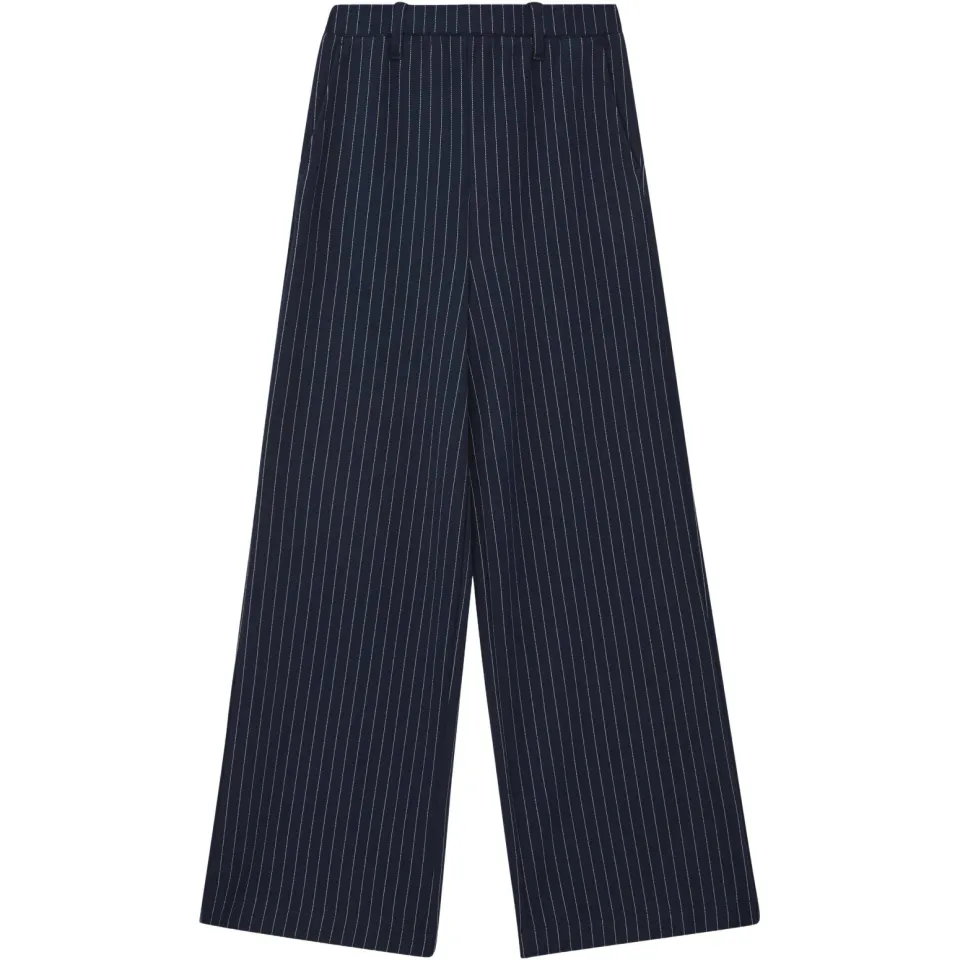 s.Oliver gestreepte casual broek donkerblauw, foto 2