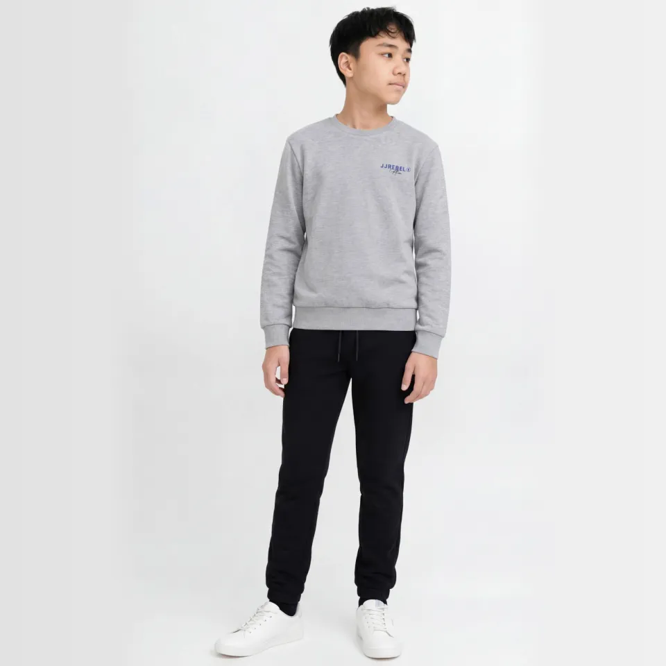 JJ Rebel JUNIOR regular casual broek zwart