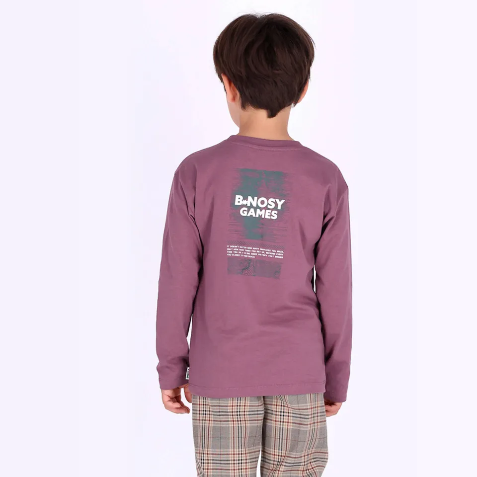 B.Nosy longsleeve met backprint paars, foto 5