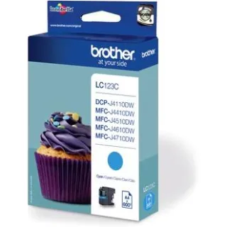Brother LC-123C inktcartridge cyaan, foto 2