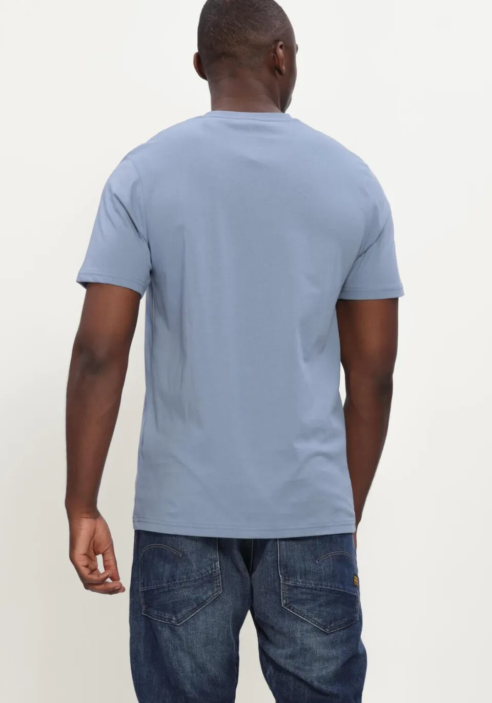 Lyle & Scott Heren Polo's & T-shirts Plain T-shirt - Lichtblauw, foto 3