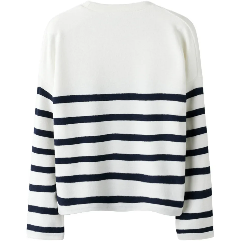 NAME IT KIDS trui donkerblauw fijn gebreid donkerblauw/wit, foto 3