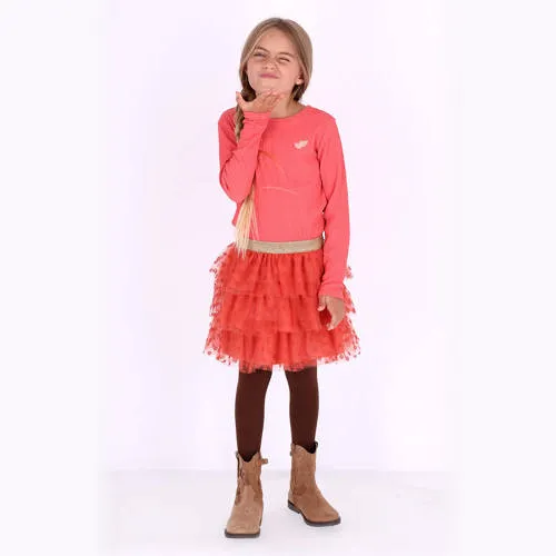 B.Nosy Dora jurk koraalroze oranje, foto 2