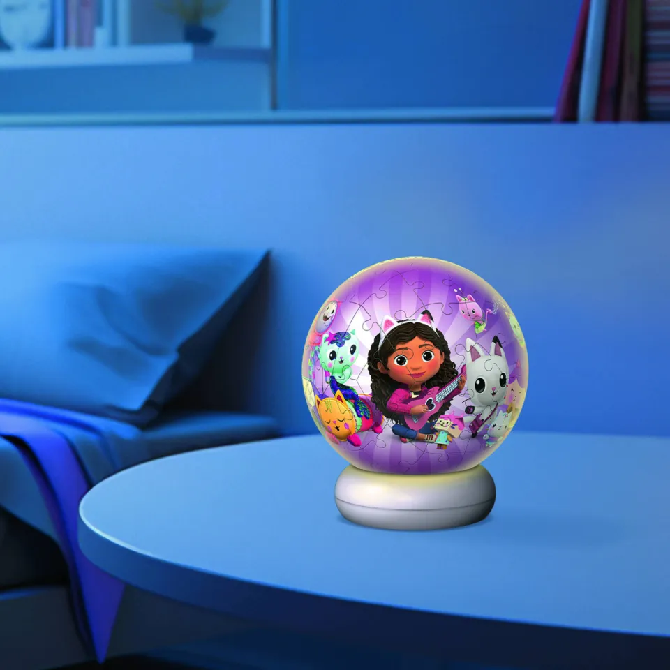 Ravensburger 3D Puzzle NightLight Gabby's Dollhouse - 72 stukjes, foto 2