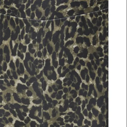 Only wide leg casual broek luipaardprint zwart, foto 6