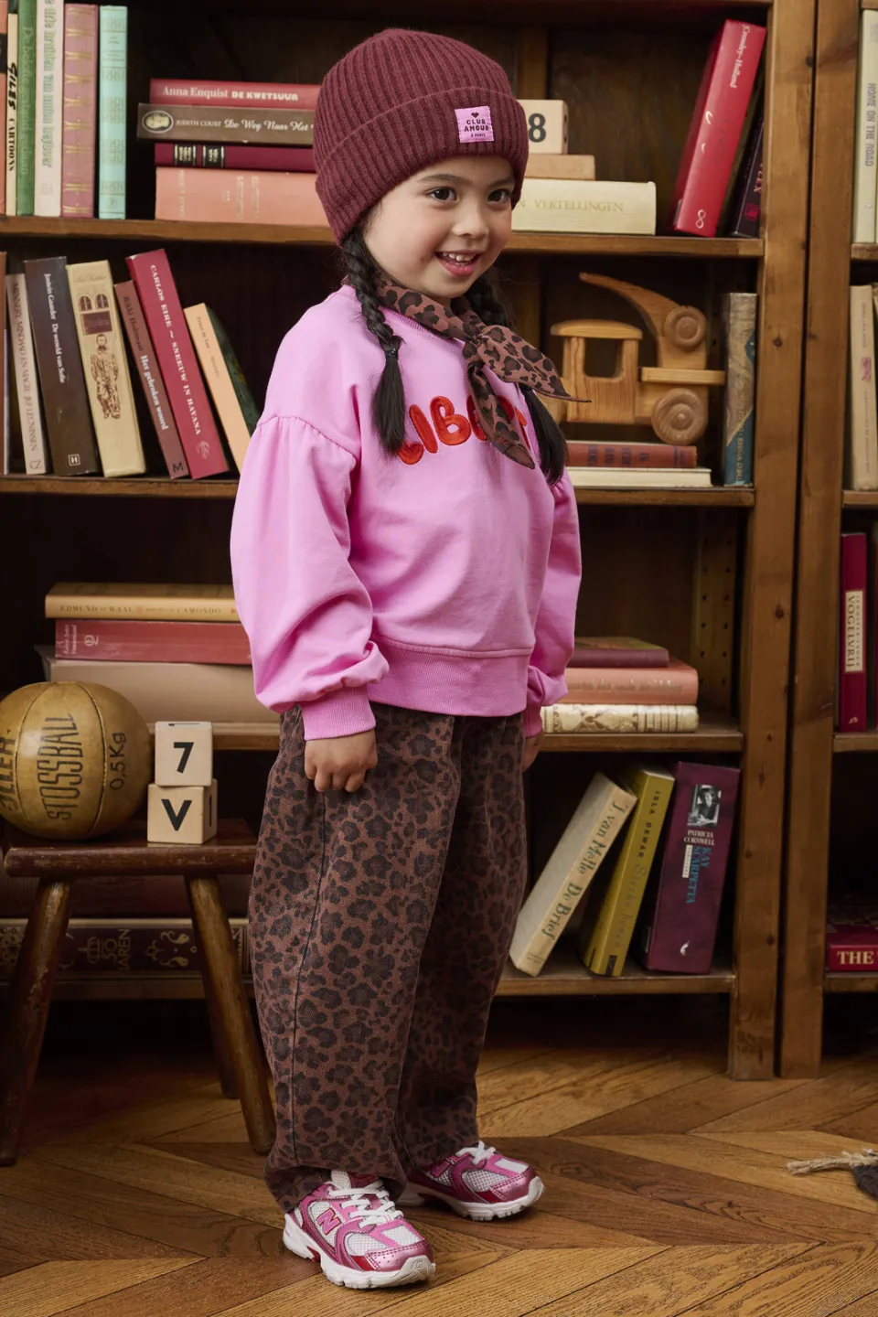 Z8 mini Molly baggy broek bruin/zwart, foto 4