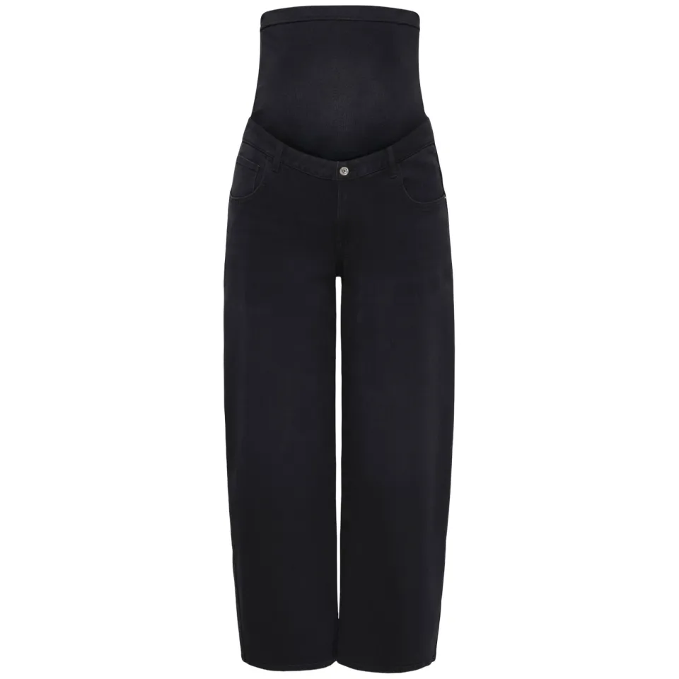 Only MATERNITY zwangerschaps barrel jeans - black denim, foto 2