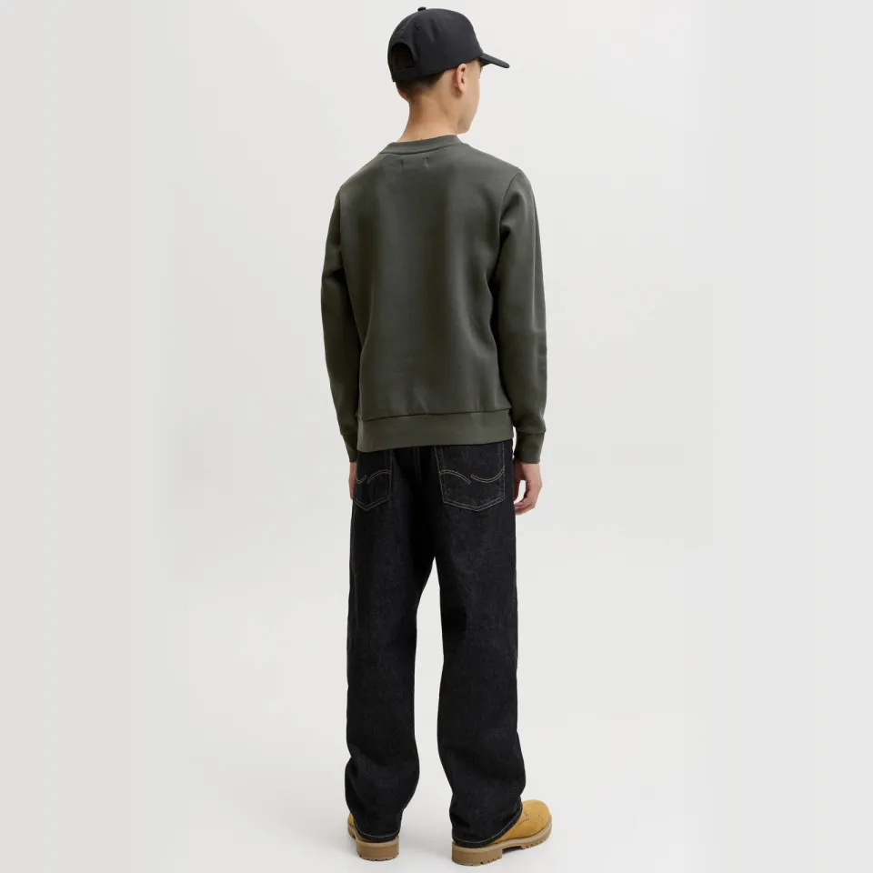 Jack & Jones JUNIOR sweater met logo - kaki, foto 5