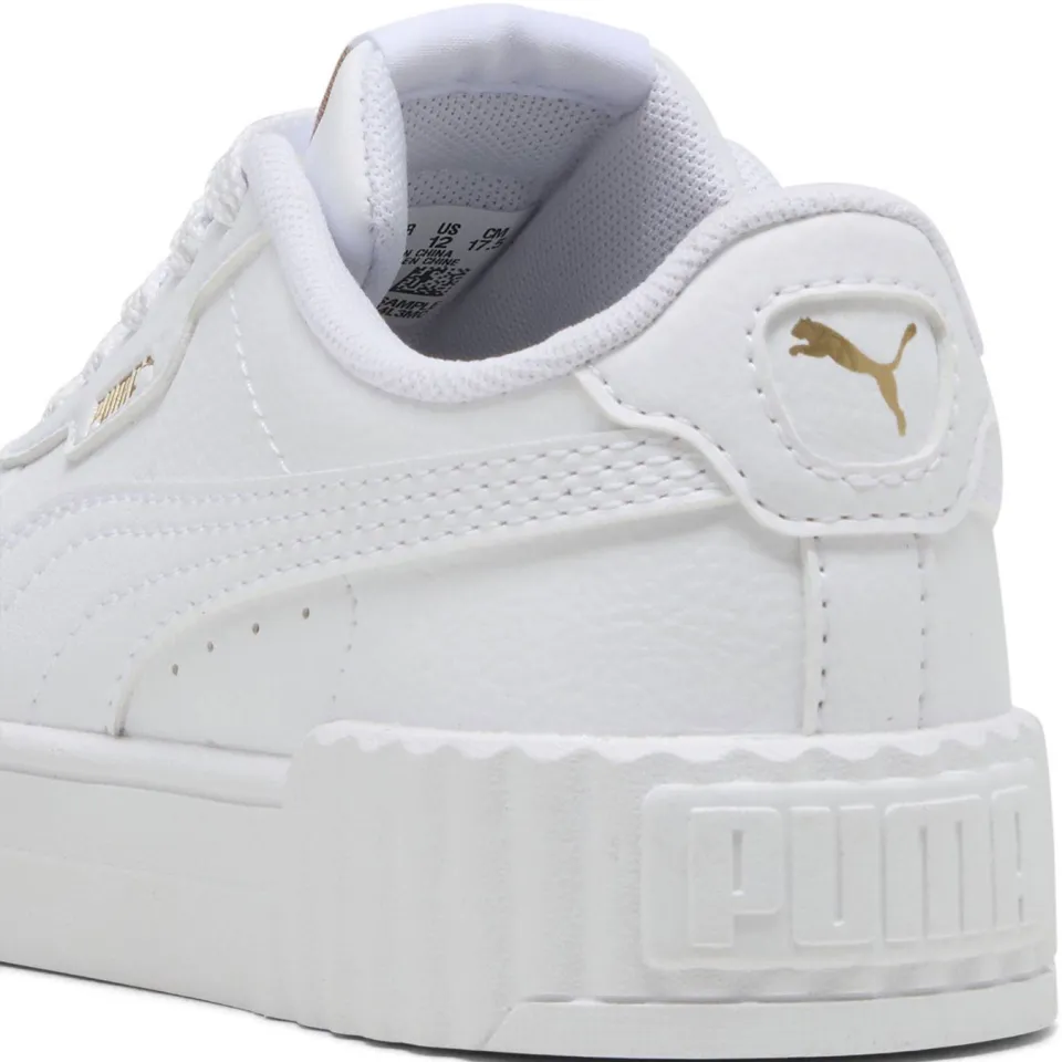 Puma Carina 3.0 sneakers wit/goud metallic, foto 3