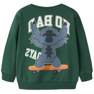 NAME IT MINI Lilo & Stitch sweater met print - groen Printopdruk, foto 2