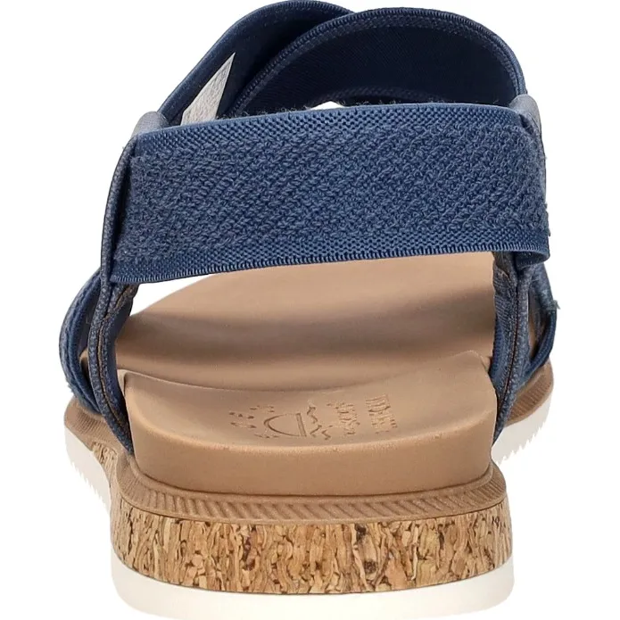 Skechers Bobs Desert Kiss Low sandalen blauw, foto 4