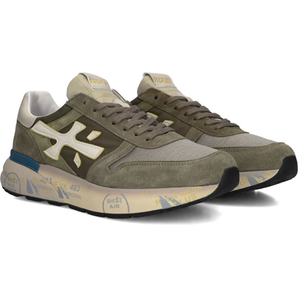 Premiata Mick sneaker groen, foto 2