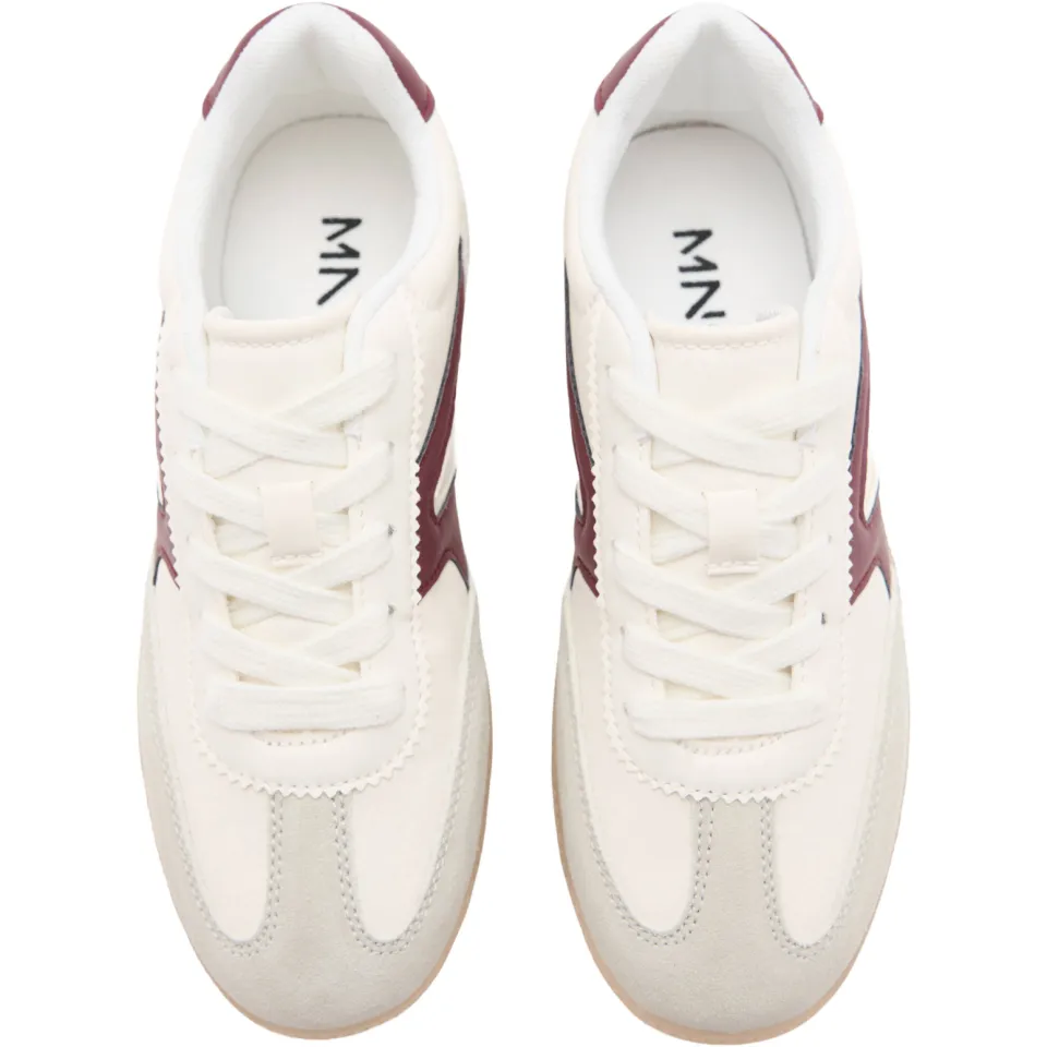Mango Kids sneakers - beige/donkerrood, foto 3
