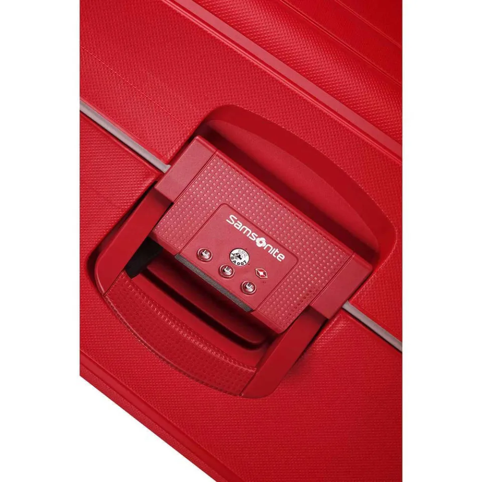 Samsonite S'Cure spinner 75 koffer rood, foto 4