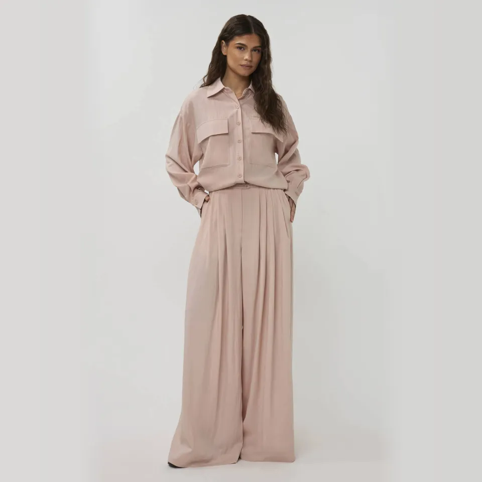 Studio AMAYA high waist broek oudroze, foto 2