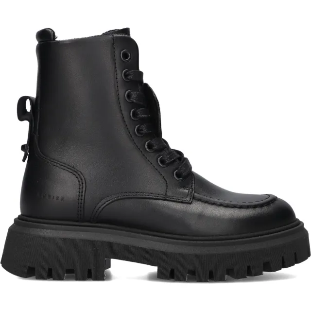Nubikk Fae Bobbi Jr leren veterboots zwart