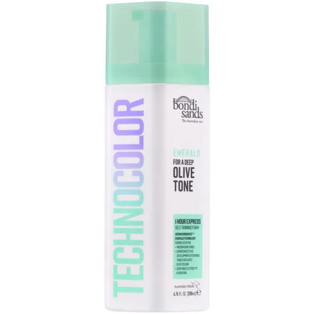 Bondi Sands Technocolor Self Tanning Foam 1 Hour Express Emerald 200 ml