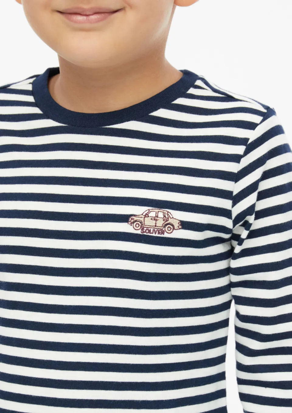S.Oliver gestreepte longsleeve donkerblauw donkerblauw/wit, foto 5