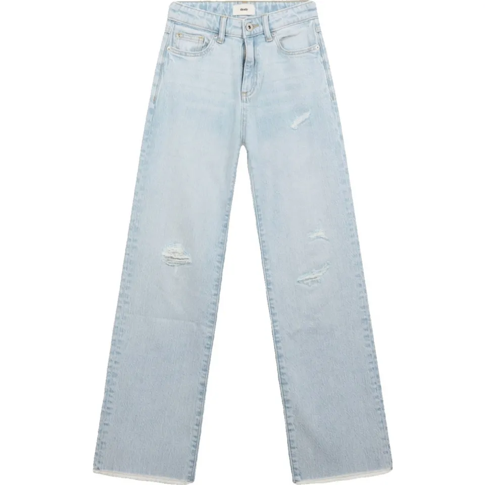 Shoeby high waist straight leg jeans light blue denim, foto 2