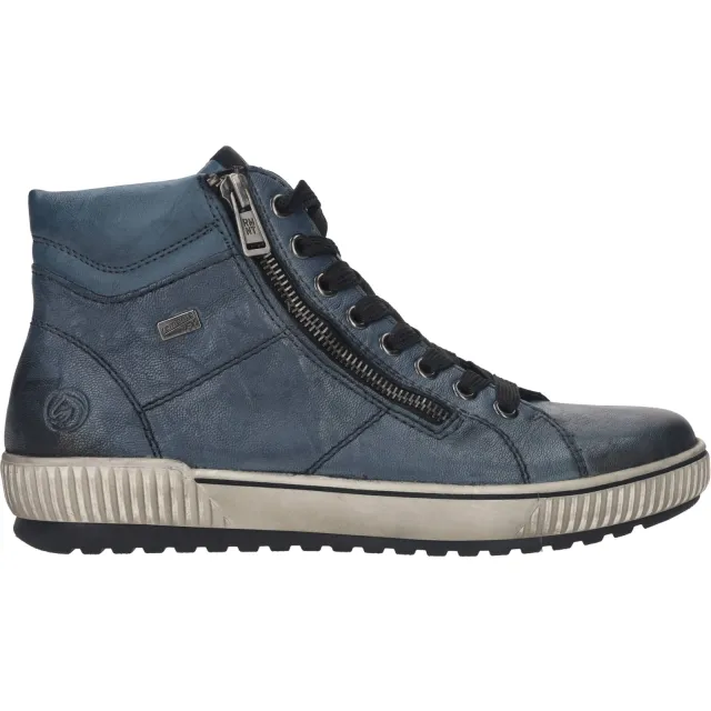 Remonte hoge veterschoen blauw
