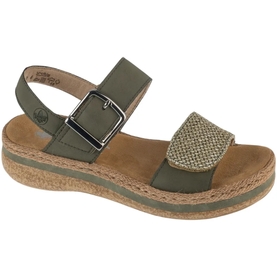 Rieker V0951 sandalen groen